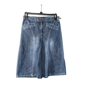 Old Navy Girls' Medium Blue Denim A-Line Skirt